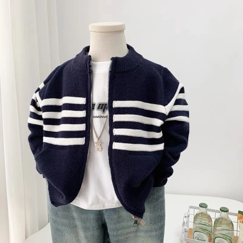 2538百搭休闲时尚洋气流行春秋男女童拉链开衫