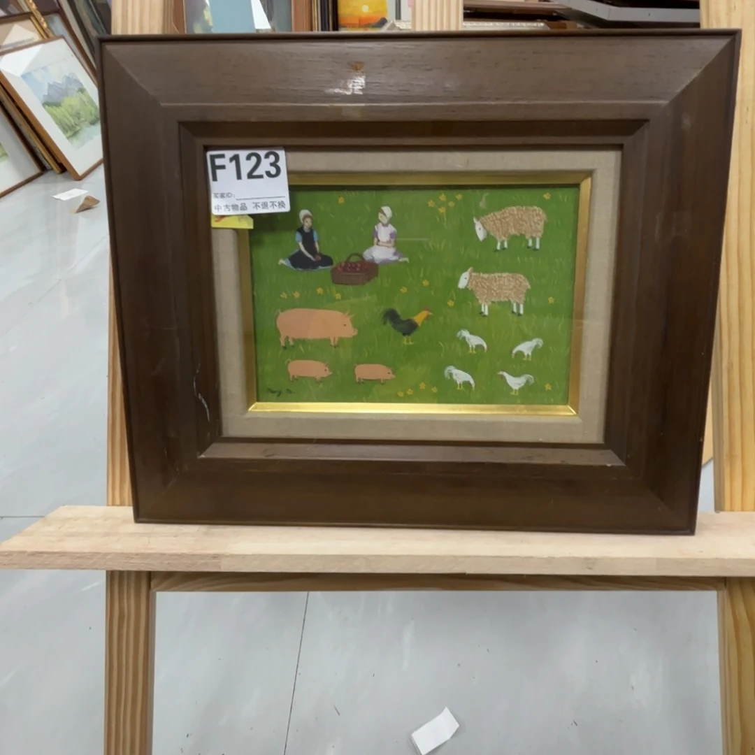 版画O***0框画手绘作品123
