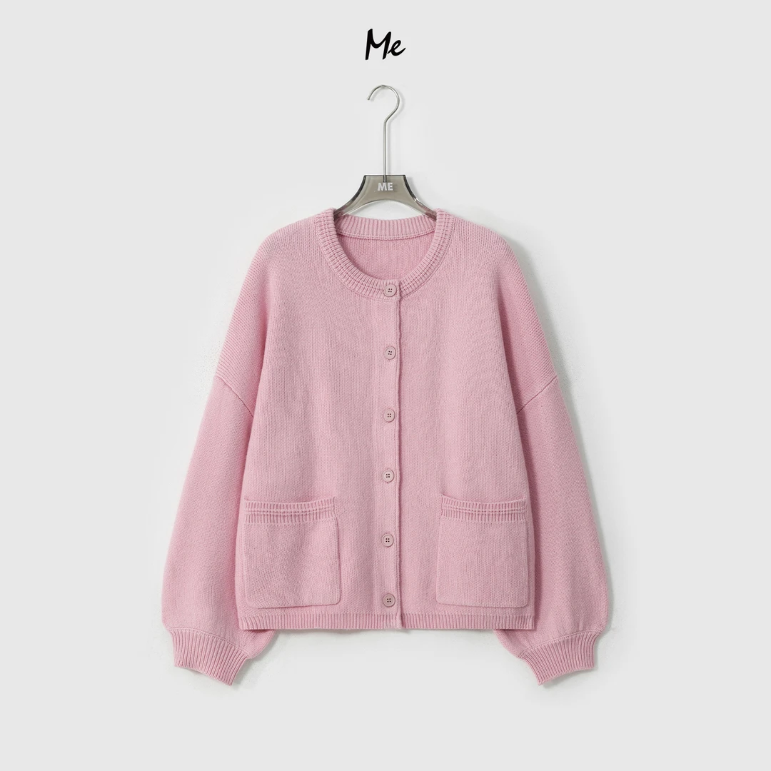 ME【鼓浪屿】高支绵羊毛混纺复古显瘦百搭时尚休闲针织毛衣MESA1200