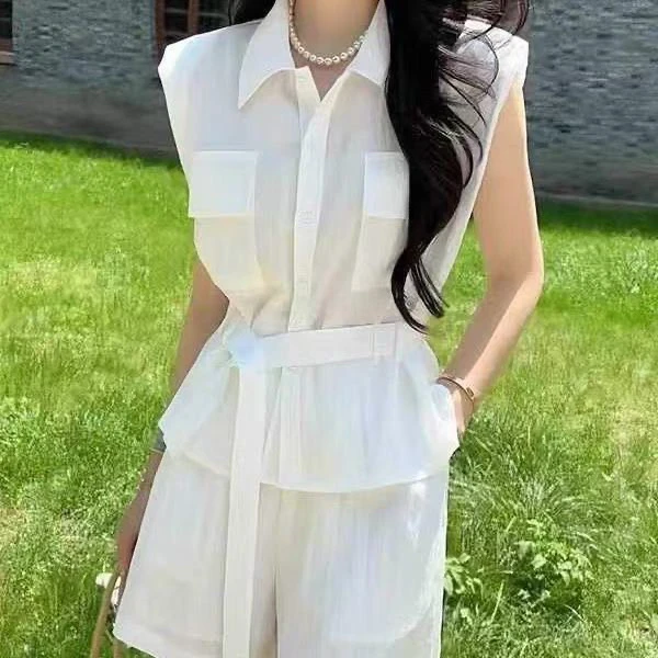 宽松法式上衣时尚套装少女风时尚套装工装风轻职风