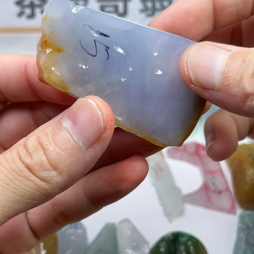 定制翡翠未镶嵌冰紫翡翠