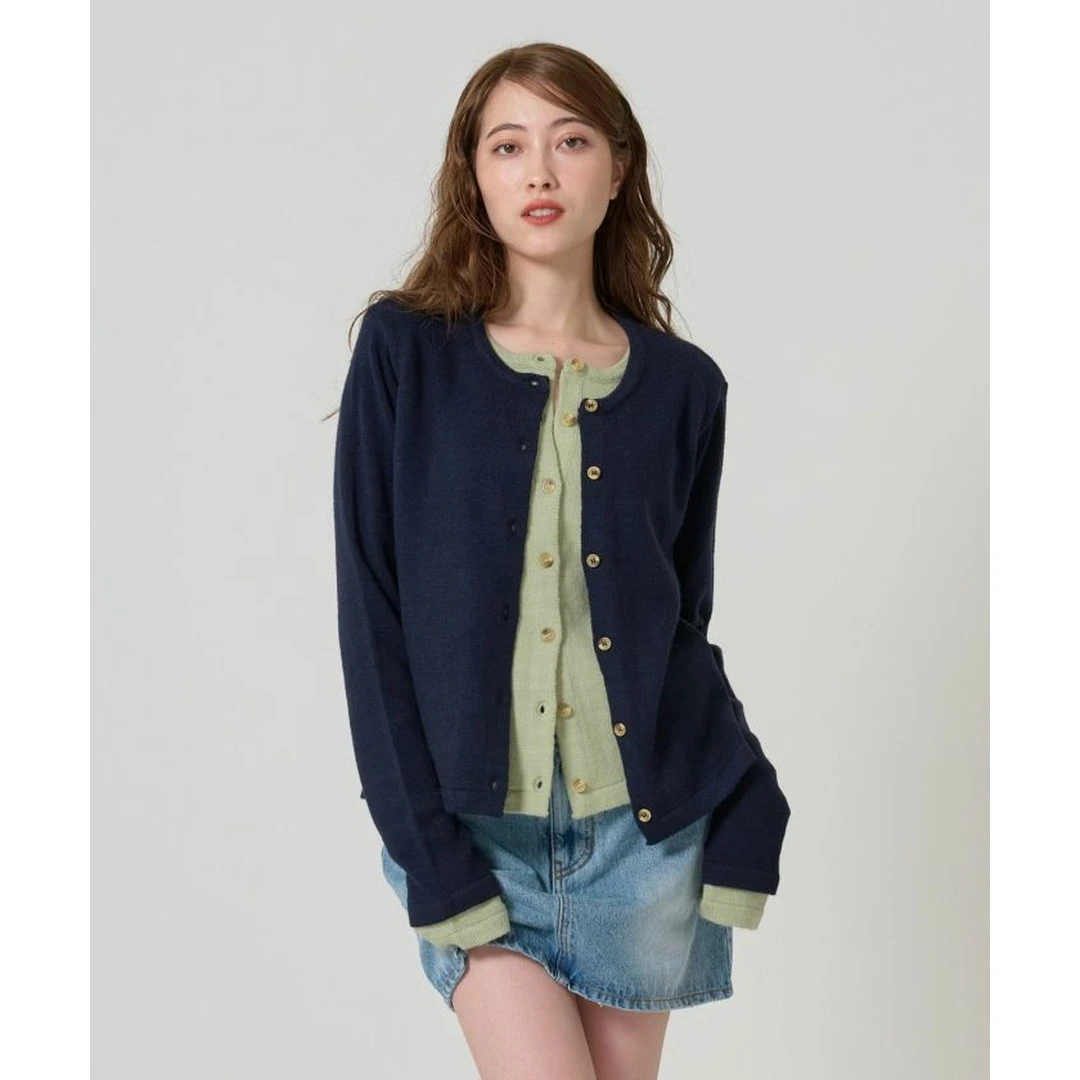 【MonTendre】秋季新款 T 假两件撞色拼接设计针织衫百搭显瘦上衣