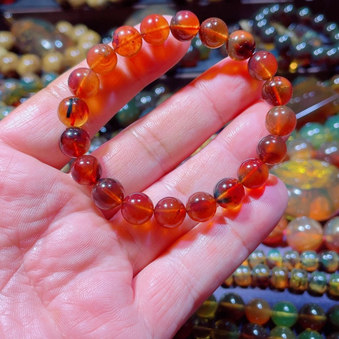 未镶嵌项链琥珀天然