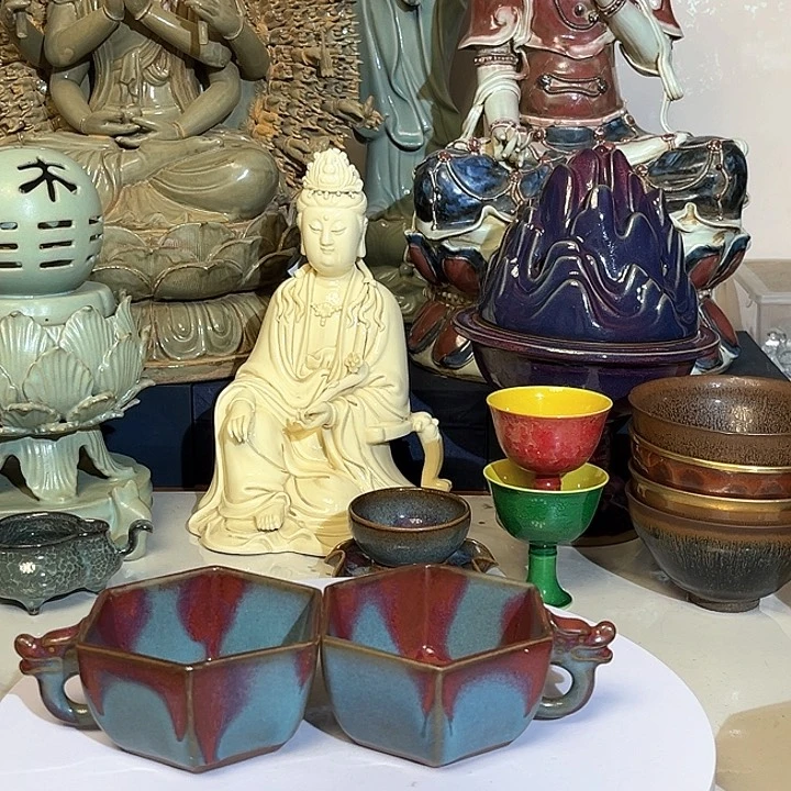 瓷片儒*摆件摆件摆件