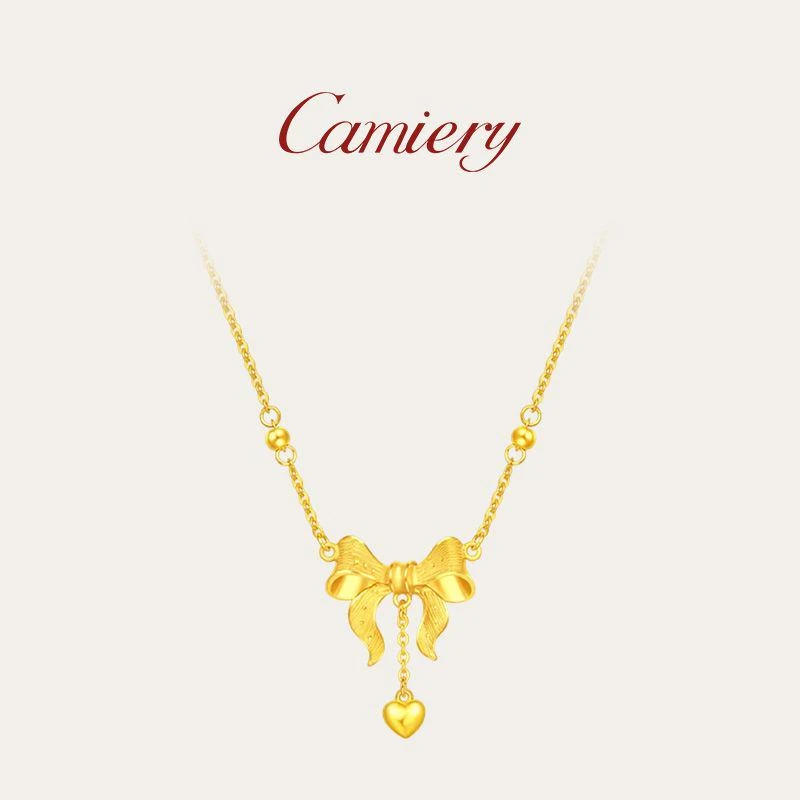 CAMIERY/卡美瑞 时尚在逃公主蝴蝶结项链气质百搭LD