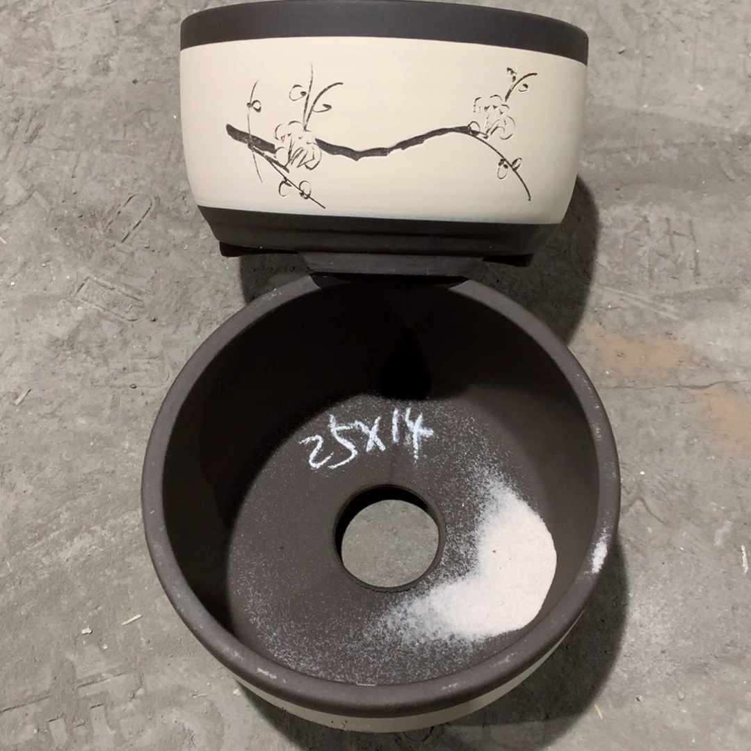 紫砂宜兴紫砂花盆，现货发