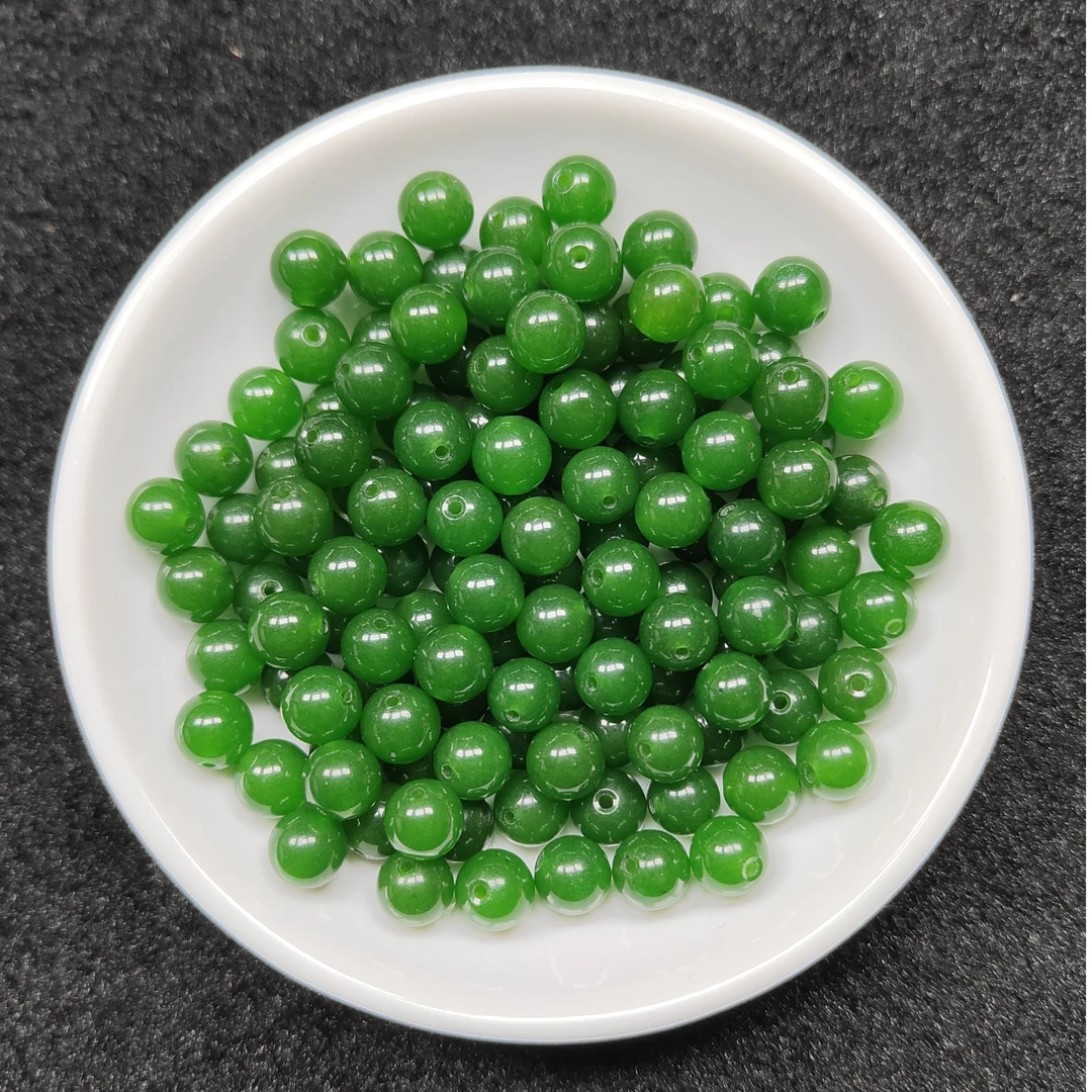 天然散珠 菠菜 8mm （赠弹力绳） HT003