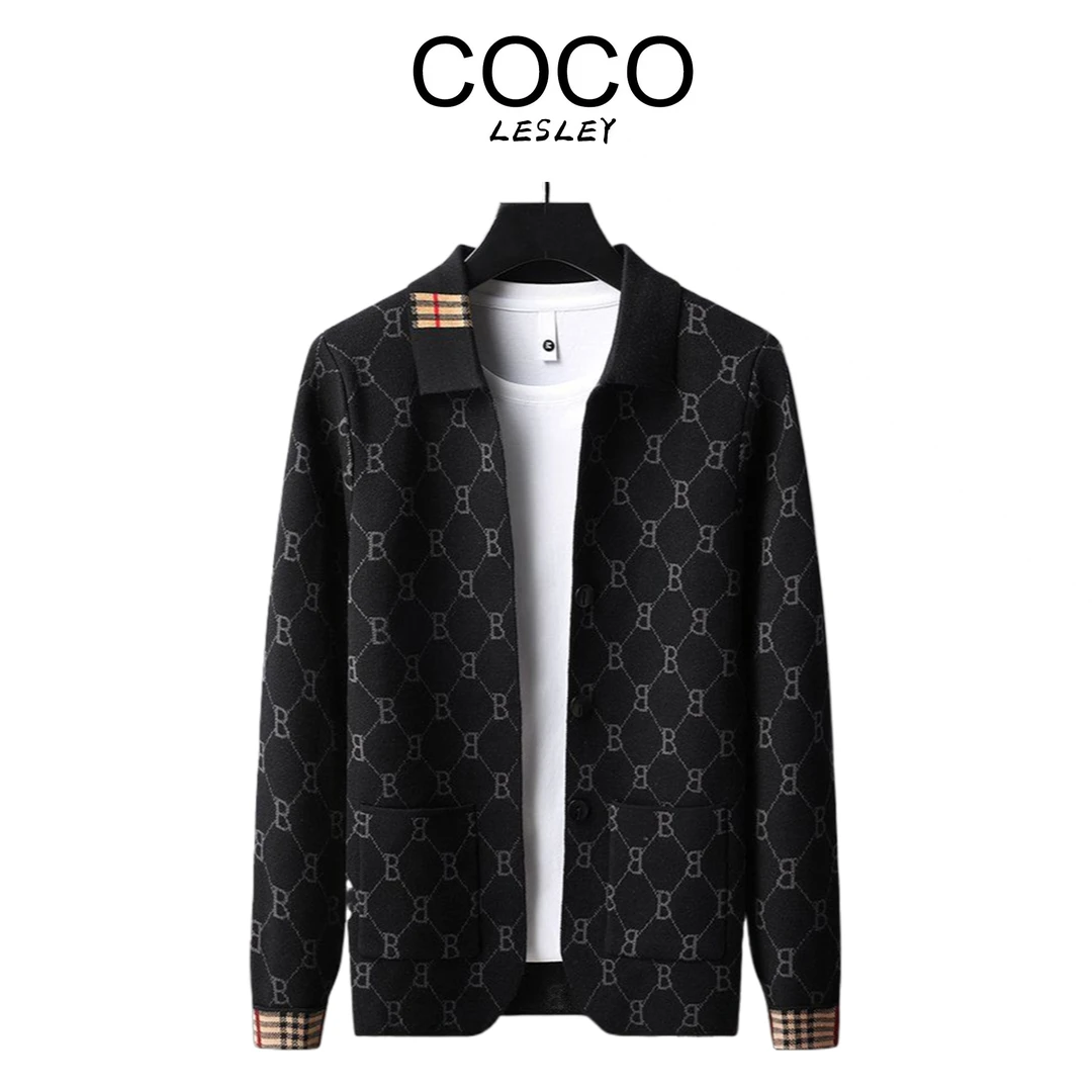 【COCO LESLEY】秋季时尚百搭针织修身免烫针织衫韩版开衫时尚外套
