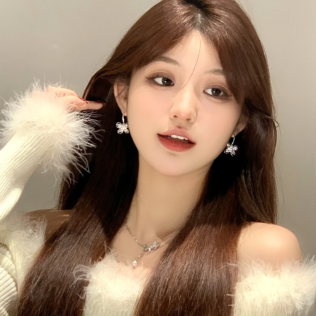 FULL GIRLISH耳环02560少女超仙蝴蝶耳钉耳饰