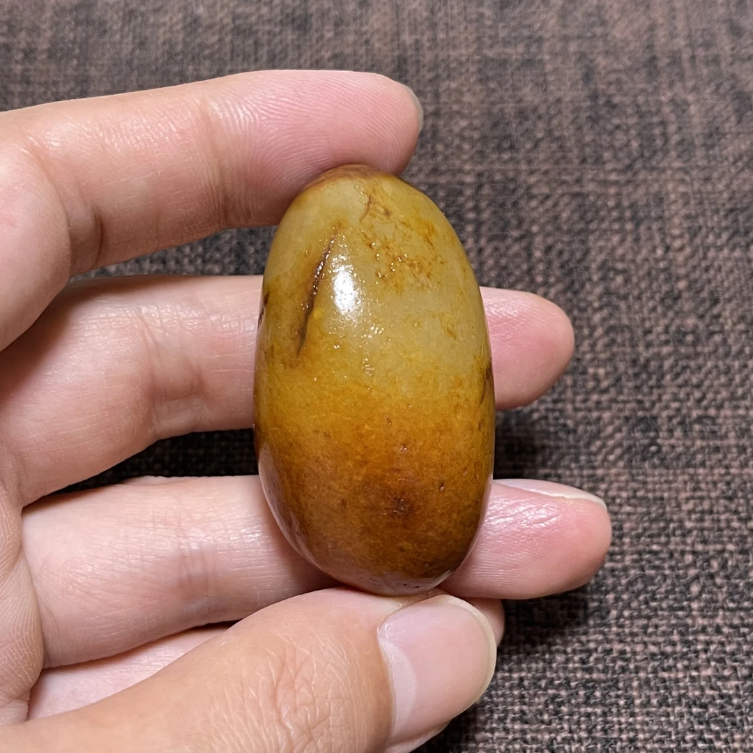 秋梨皮白玉手把件和田玉籽玉原石吊坠挂件挂坠雕刻佛公达摩貔貅龙