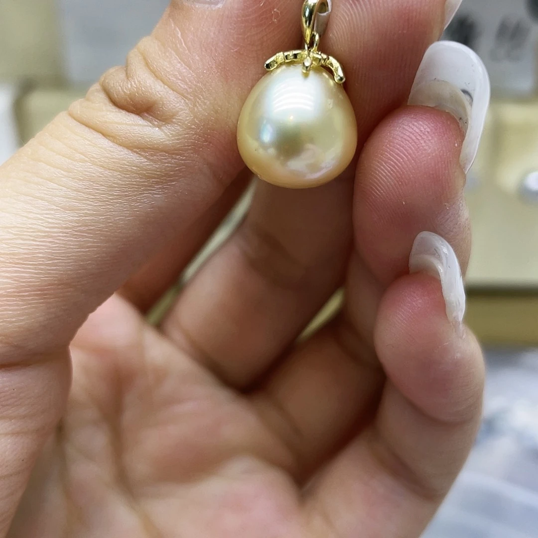 海水珍珠银S925镶嵌颈饰