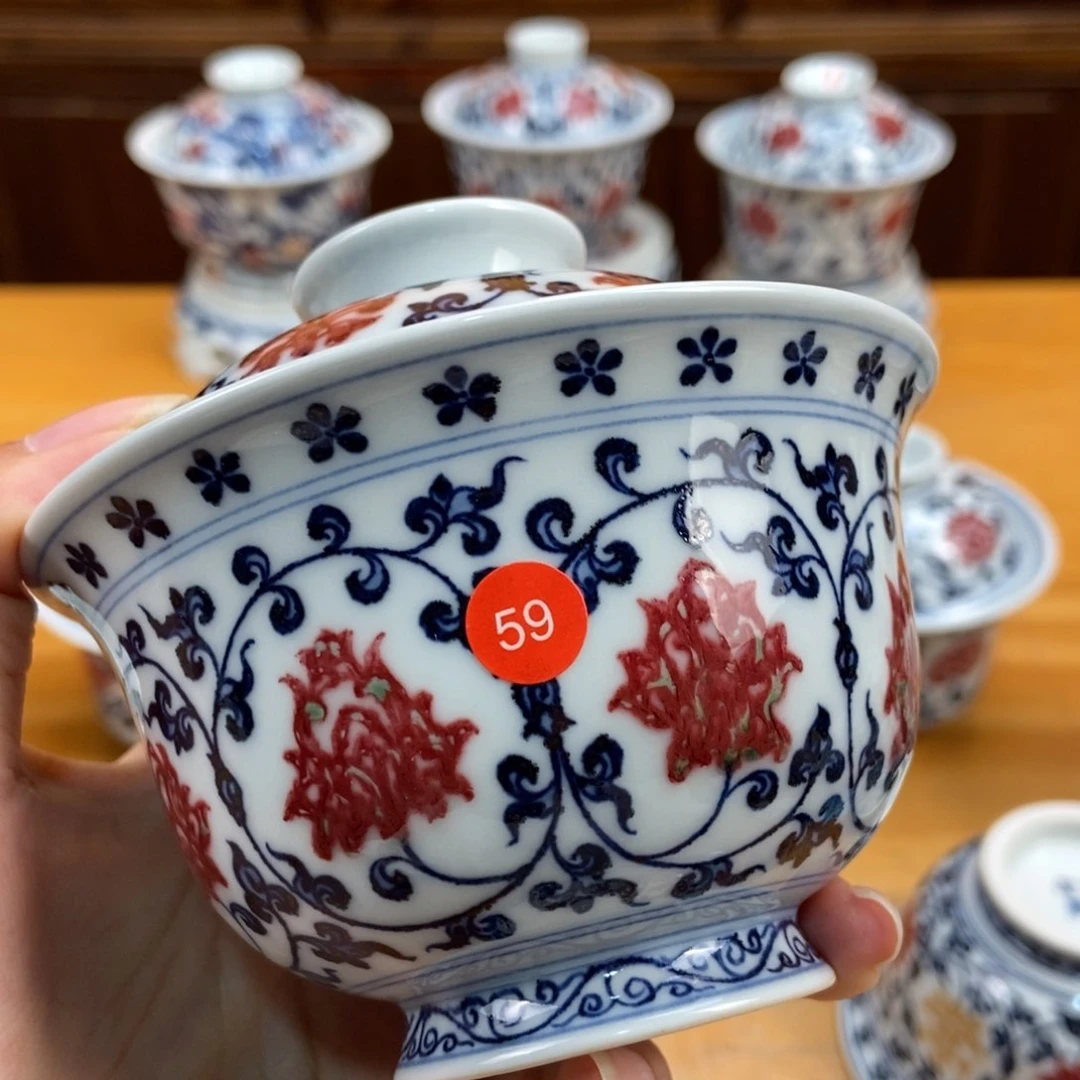 手绘现代茶具非古董