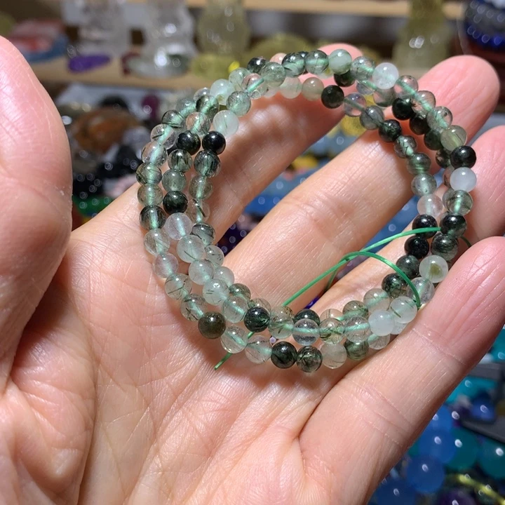 手链水晶未镶嵌5mm三圈手串