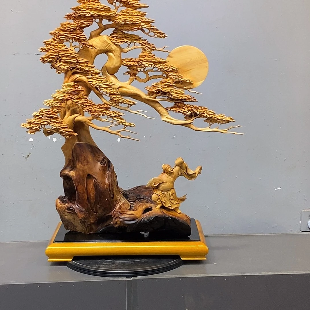 柏木（崖柏）木雕艺术作品欣赏