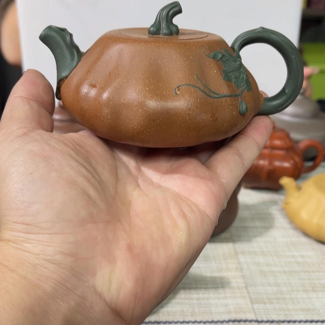 紫砂茶杯宜兴紫砂南瓜