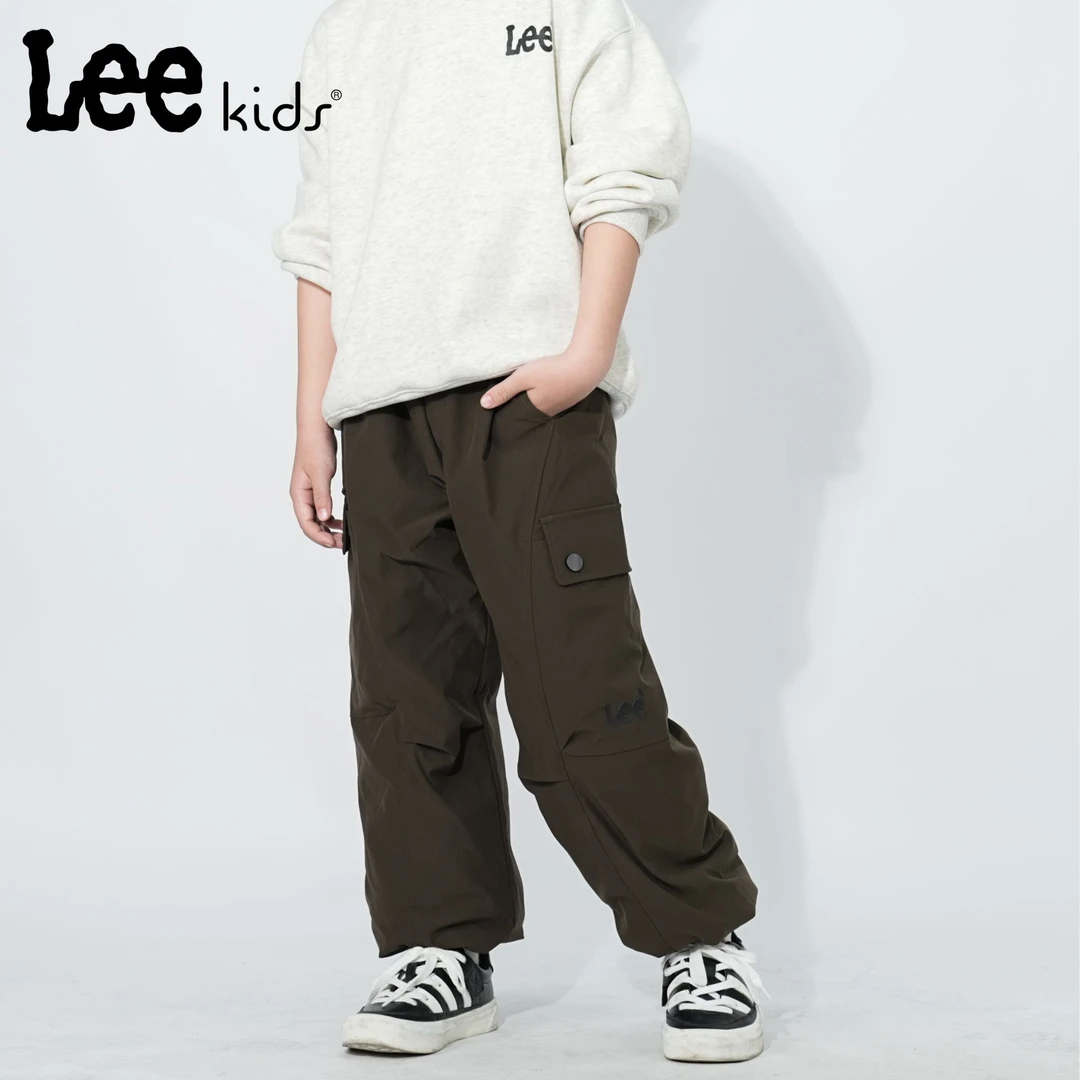 Leekids冬季儿童加厚保暖羽绒裤宽松休闲百搭加绒LK5X5WUB0871