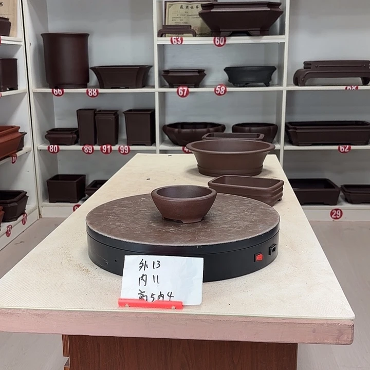 紫砂花盆小小圆盆