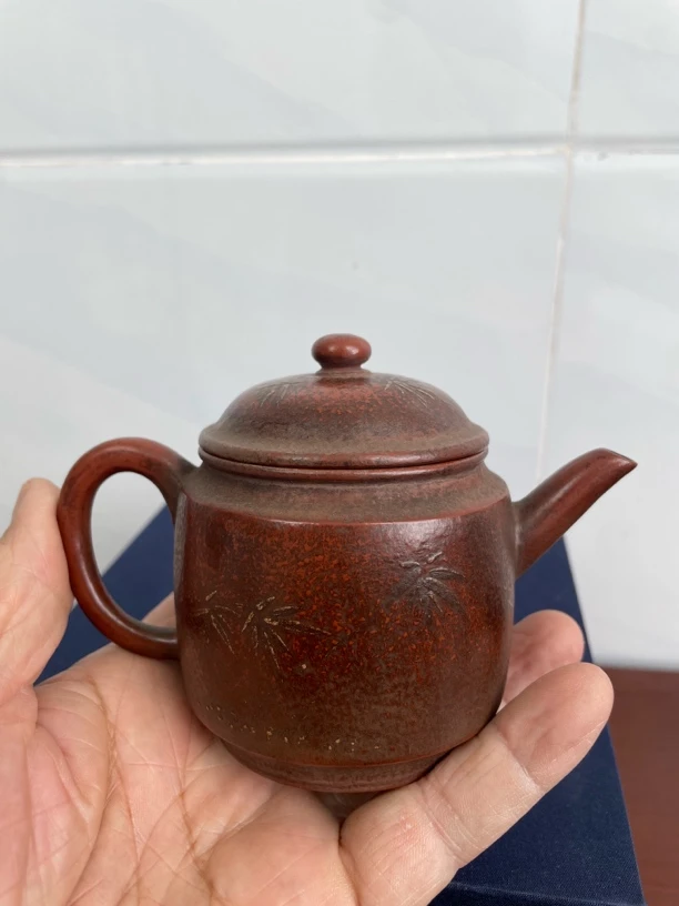 小品龙血砂泥给壶！容量200毫升左右，独孔