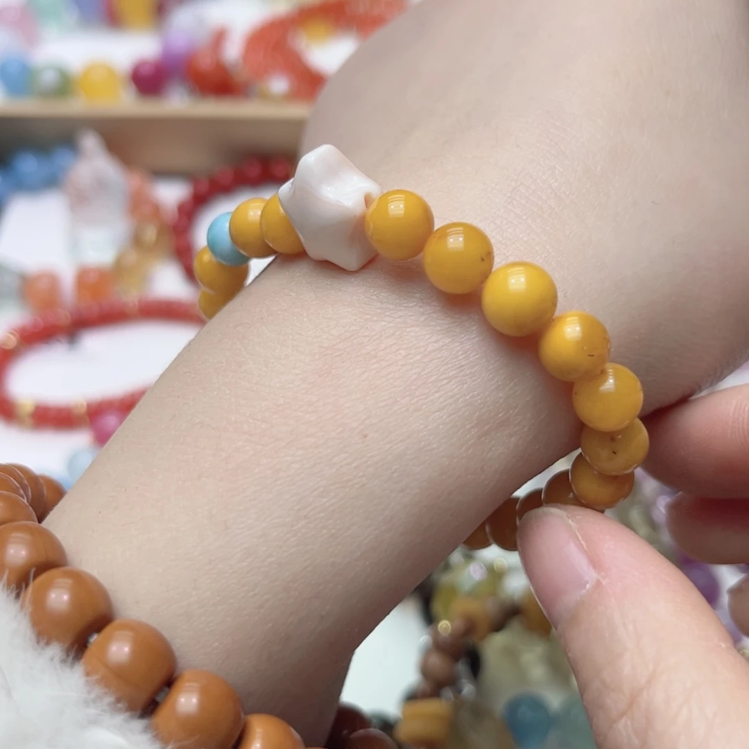 手串琥珀未镶嵌蜜蜡手串