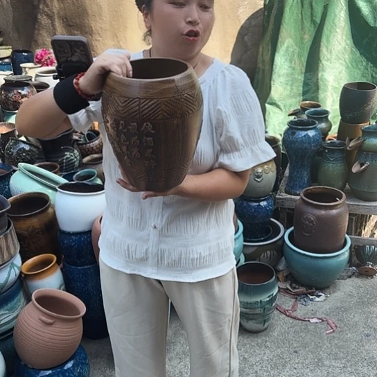 口17高27一个盆子。