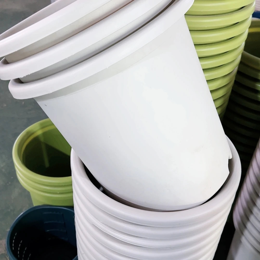 树脂四季盆8#无拖灰白瑕疵3