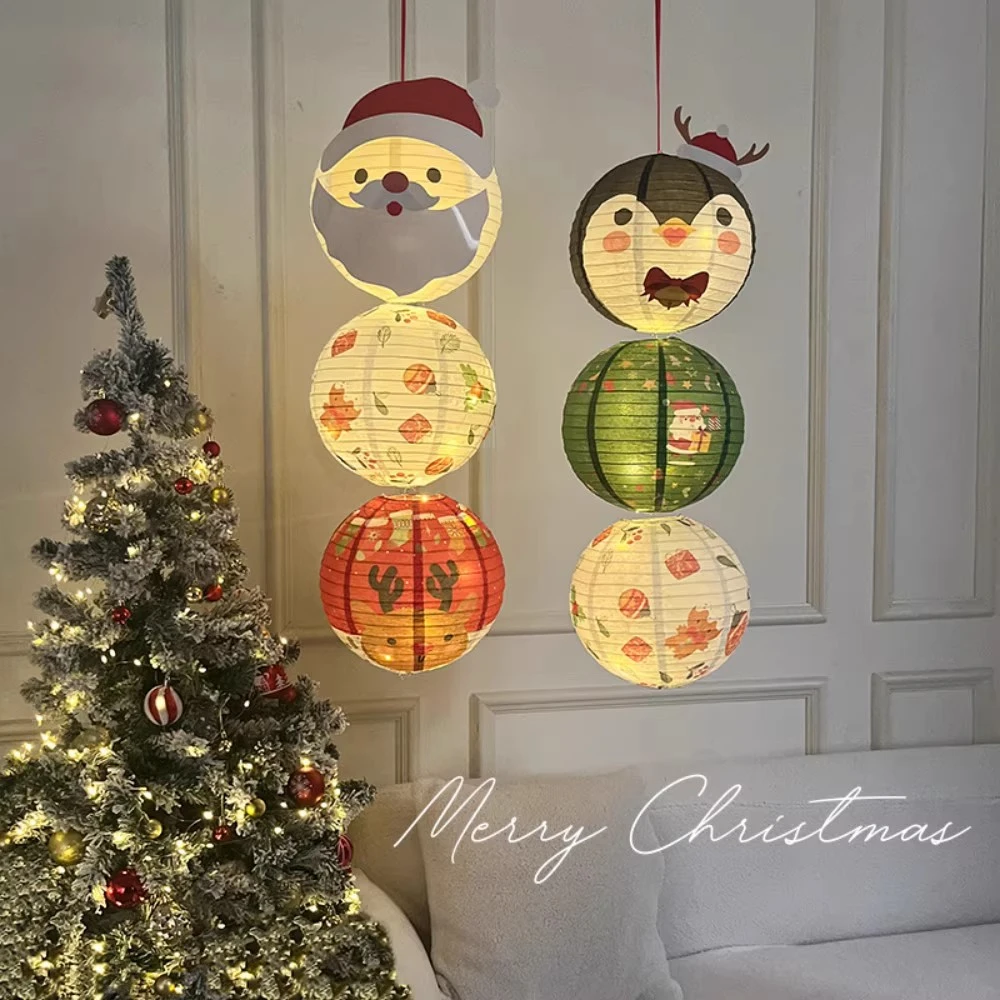 圣诞节装饰品灯笼摆件儿童小礼品创意氛围装扮拍照道具布置场景