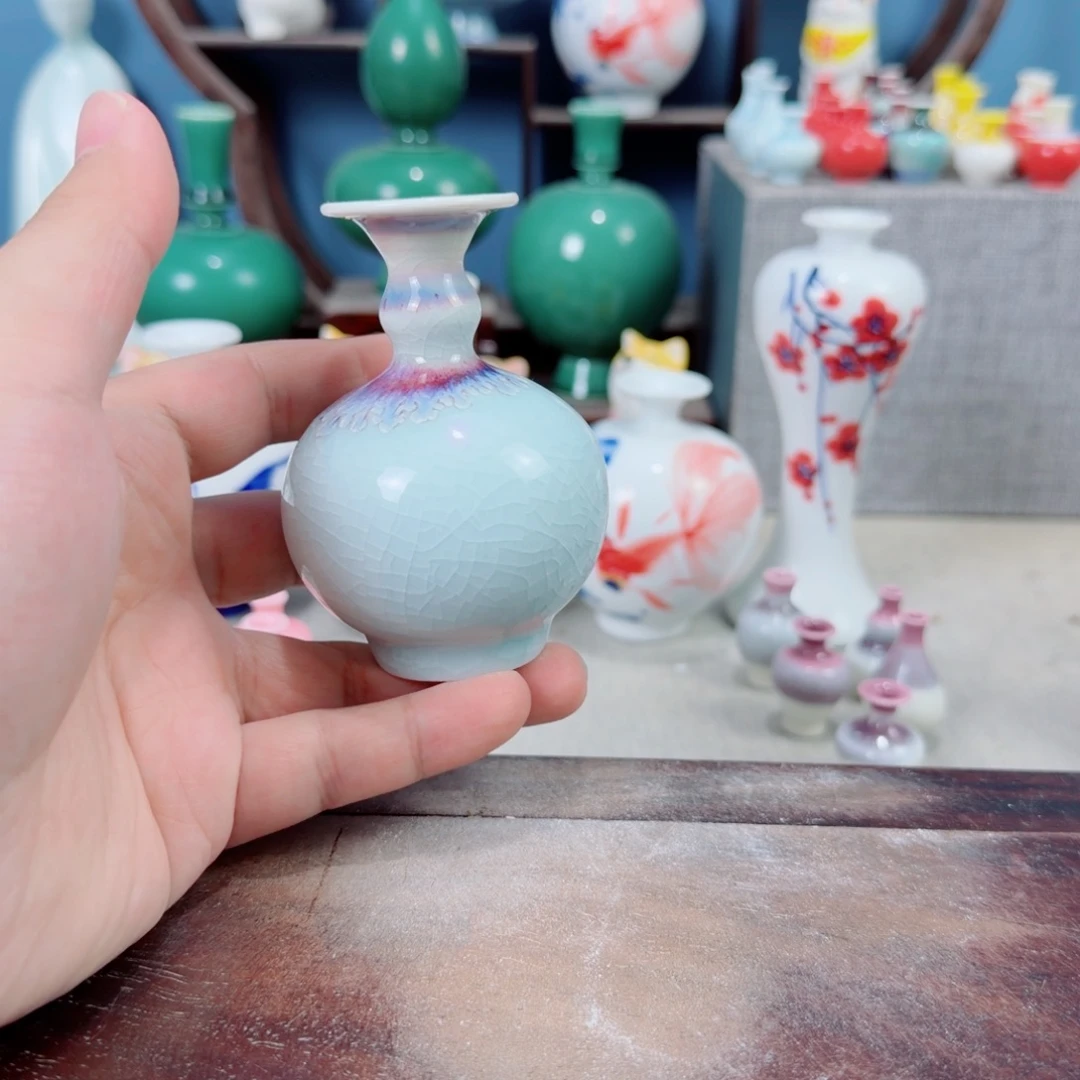 陶瓷手工小花器摆件