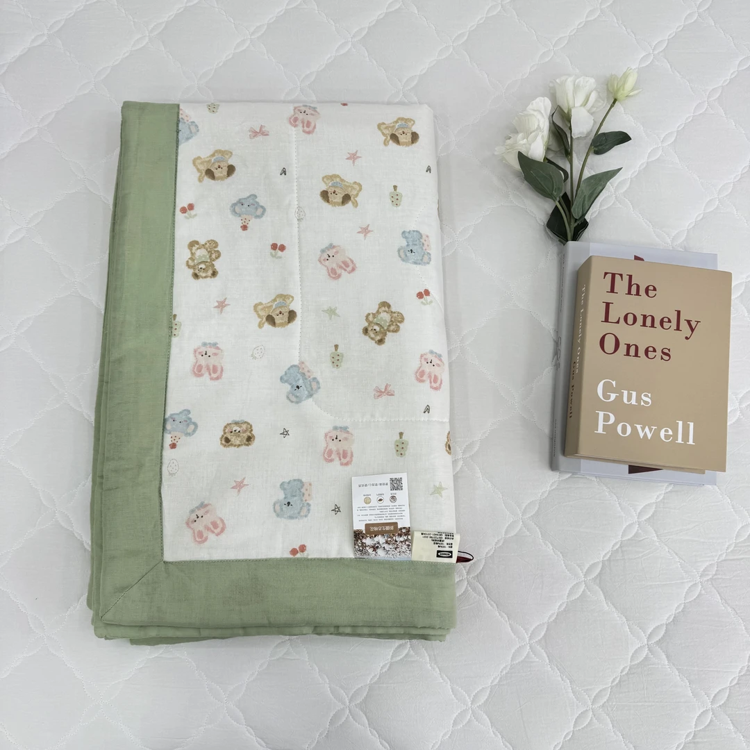 【纱布夏被】全棉纱布儿童 棉花夏凉被 空调被 一条