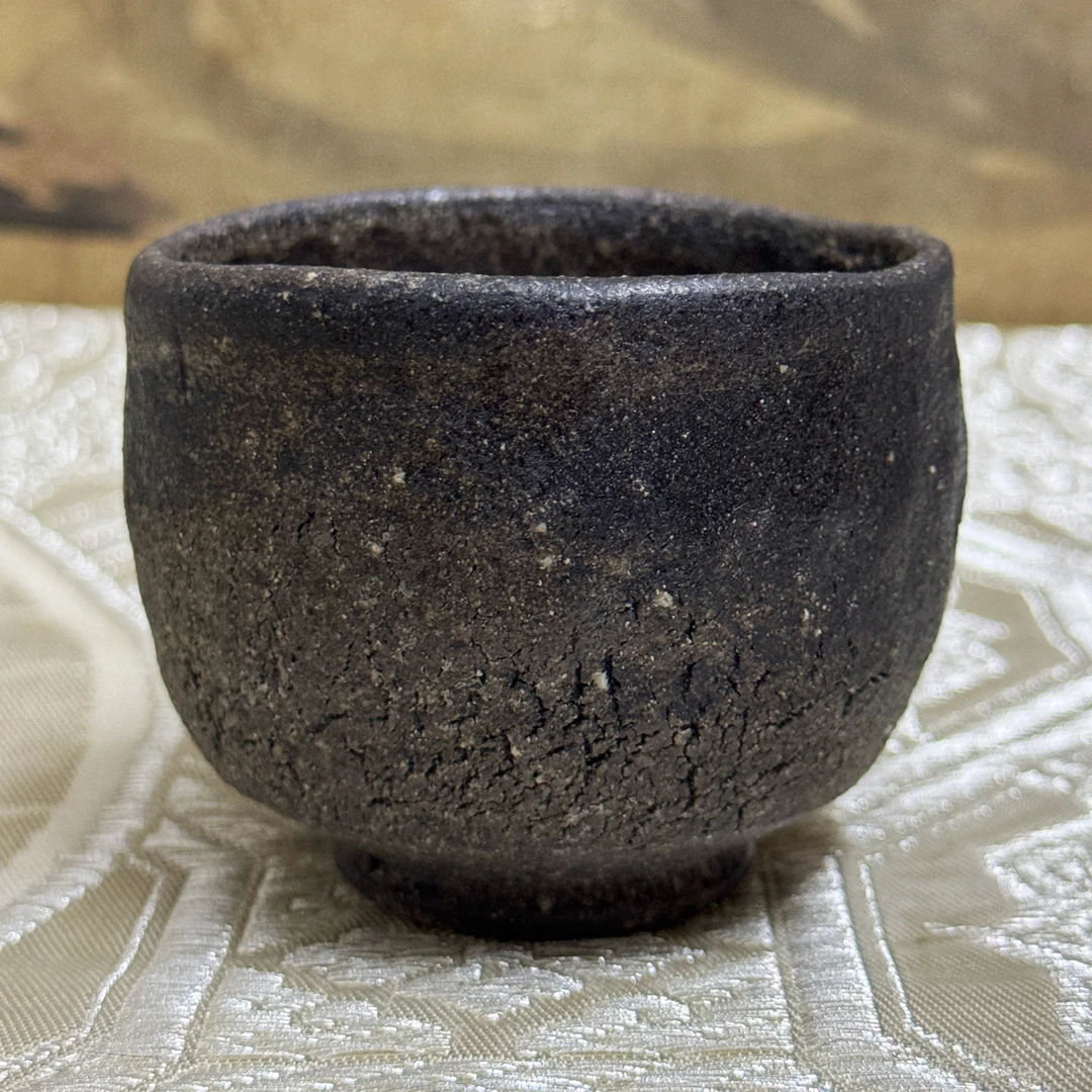 荒肌南蛮·日本南蛮烧·职人作·手捻手捏·荒肌爆裂·古拙侘寂·茶杯