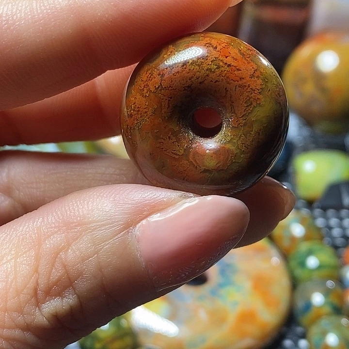 观***茶玛瑙/玉髓未镶嵌颈饰