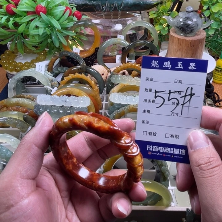 未镶嵌蛇纹石玉手镯