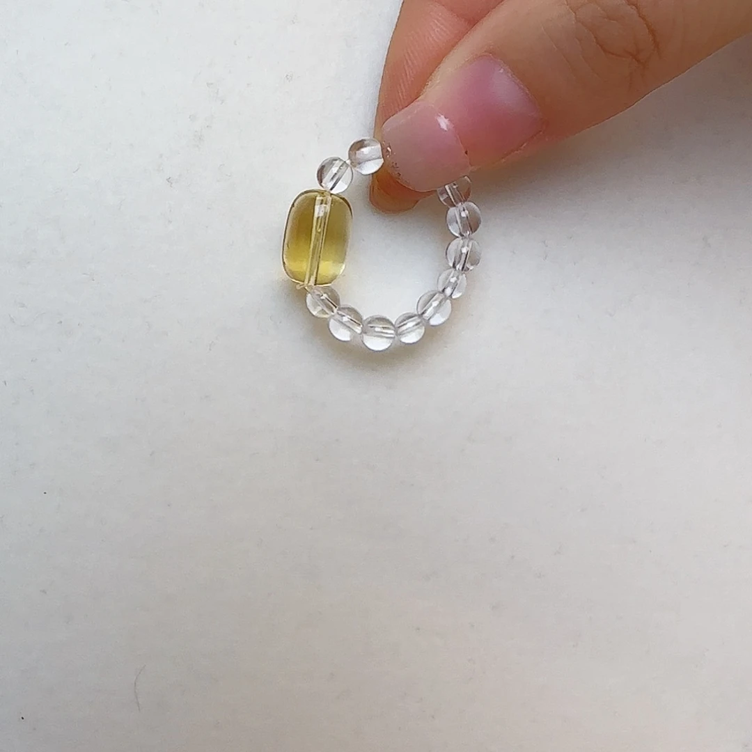 水晶戒指未镶嵌大气上档次