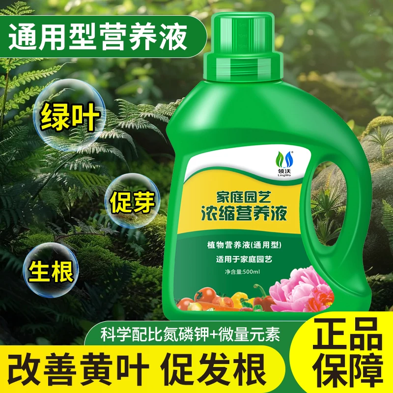 【拍二发四】领沃植物营养液通用家用养花卉绿萝水培绿植多肉发财树
