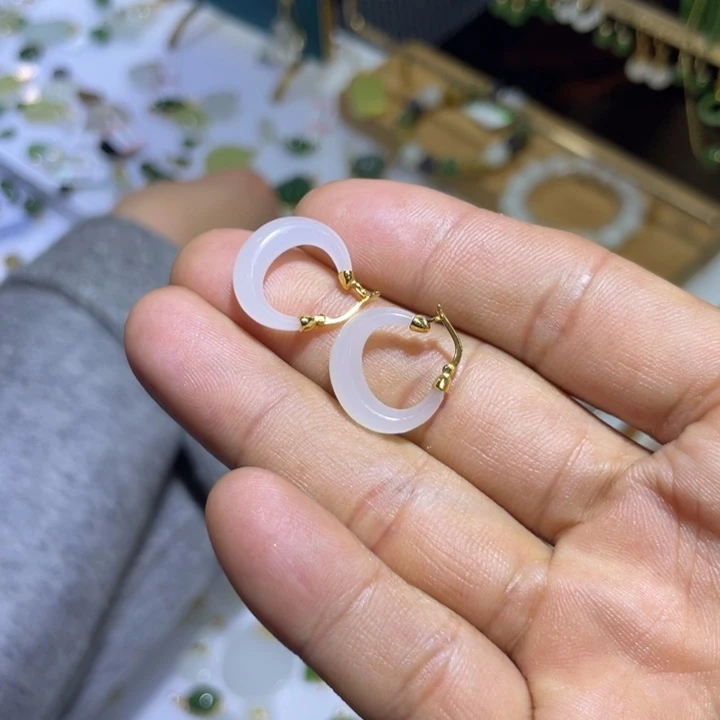 和田玉银S925镶嵌颈饰