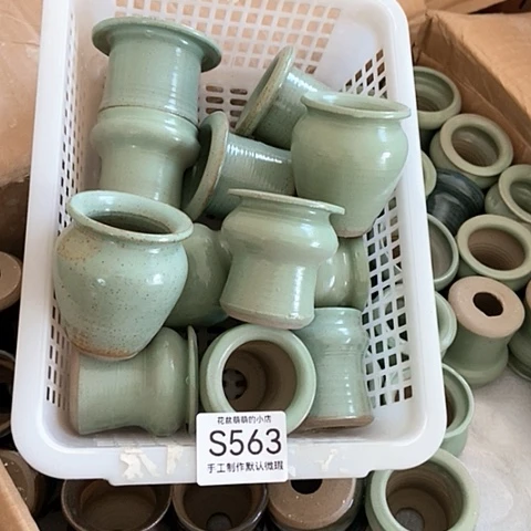 紫砂花盆563瑕疵品口径3到4左右