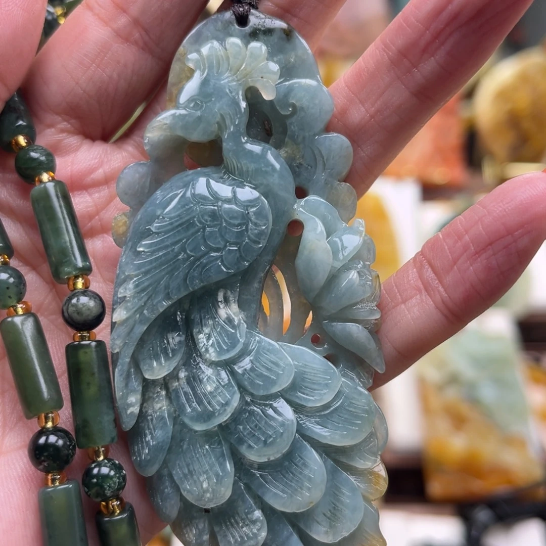 岫玉未镶嵌挂件挂件