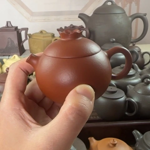 紫砂茶壶小红泥料100cc