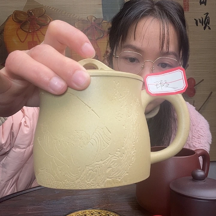 紫砂茶杯原矿紫砂杯
