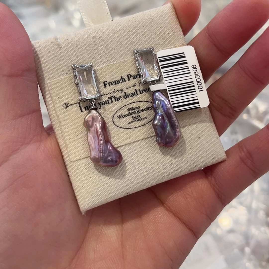 淡水珍珠耳饰合金