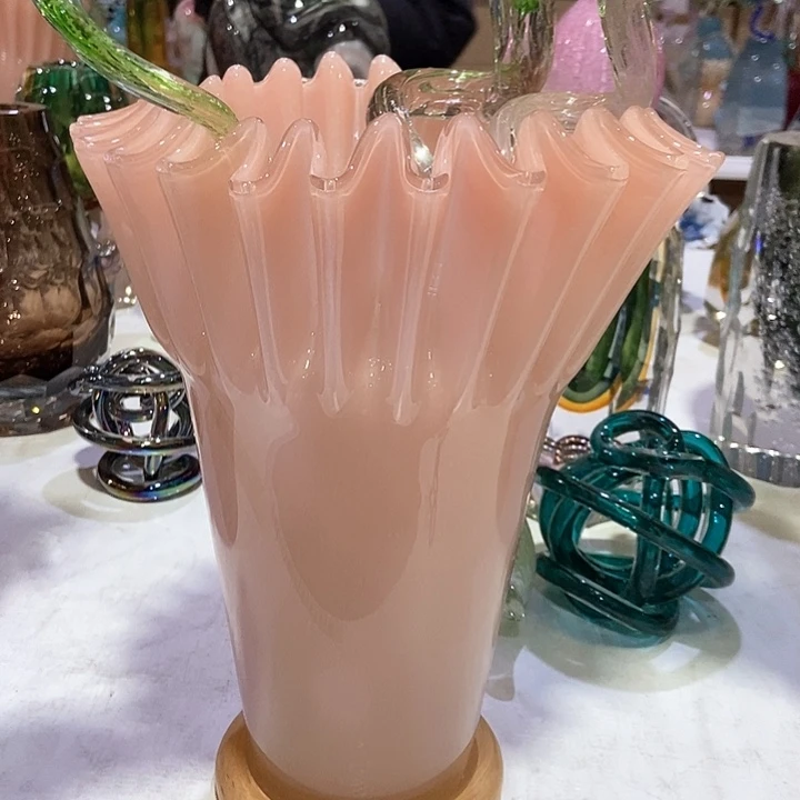 琉璃琉璃花瓶高30口18