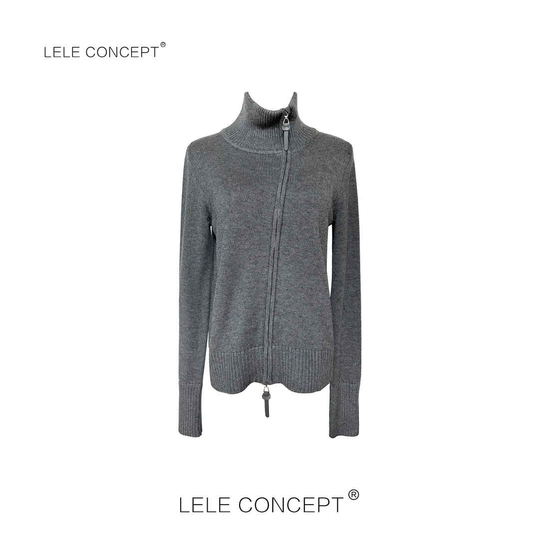 LELE CONCEP丨都市时尚休闲风拉链高领毛衫FA25C0031W