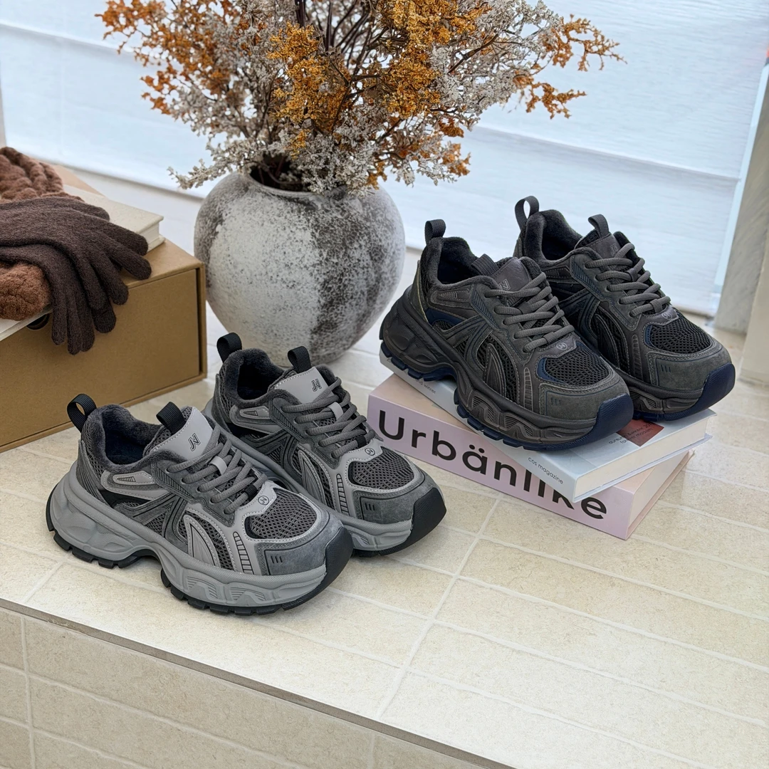 欧货时尚厚底老爹鞋女2025秋冬季新款ins潮复古百搭休闲运动鞋潮