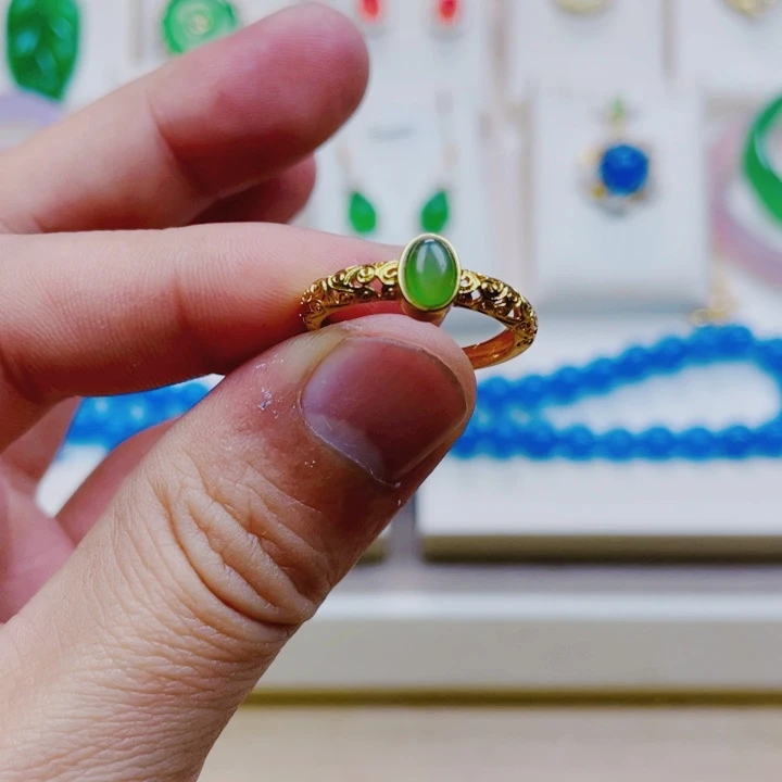 和田玉戒指未镶嵌戒指11111