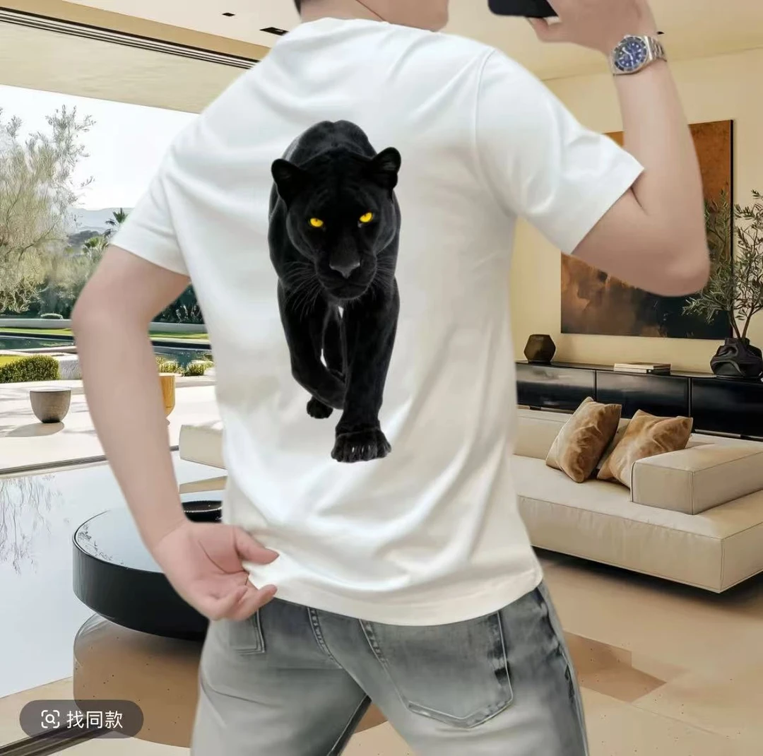 夏季爆款高端欧货印花半袖男士短袖t恤体恤潮牌百搭高档上衣