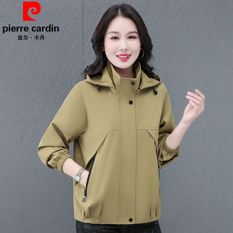 皮尔卡丹春季新款洋气防风百搭时尚薄款休闲韩版减龄宽松气质外套