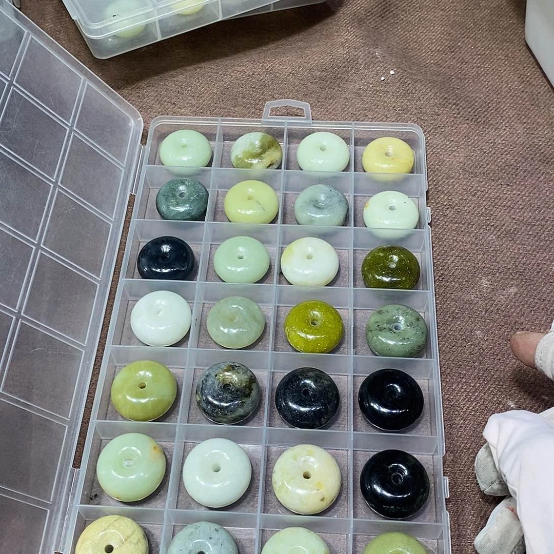 合金蛇纹石玉颈饰258