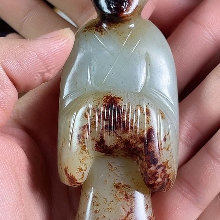 脚***哥和田玉未镶嵌挂件