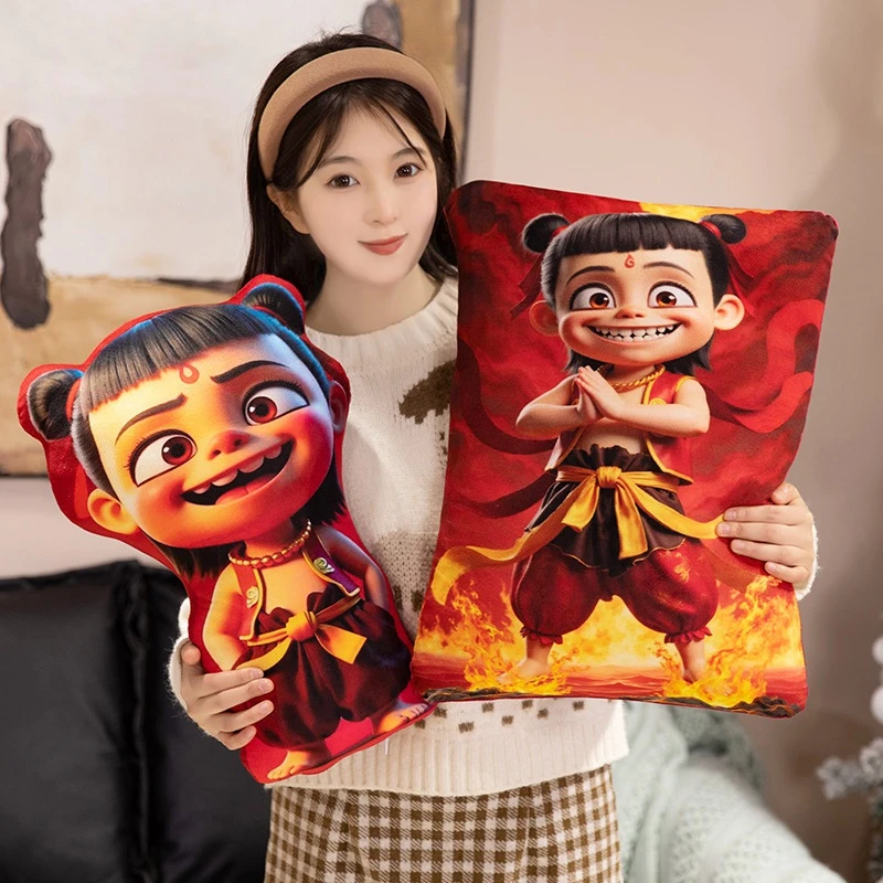 哪吒2魔童闹海周边敖丙海龙王敖光敖闰客厅沙发抱枕床头玩偶抱枕