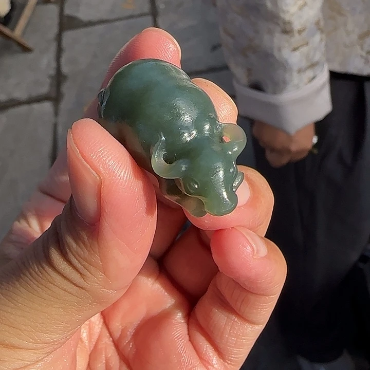 颈饰未镶嵌和田玉新疆且末蓝