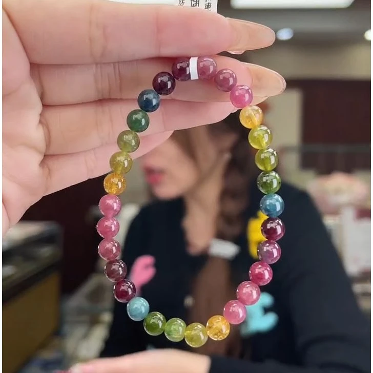 01371717碧玺/未镶嵌6mm+碧玺单圈17多样性发货